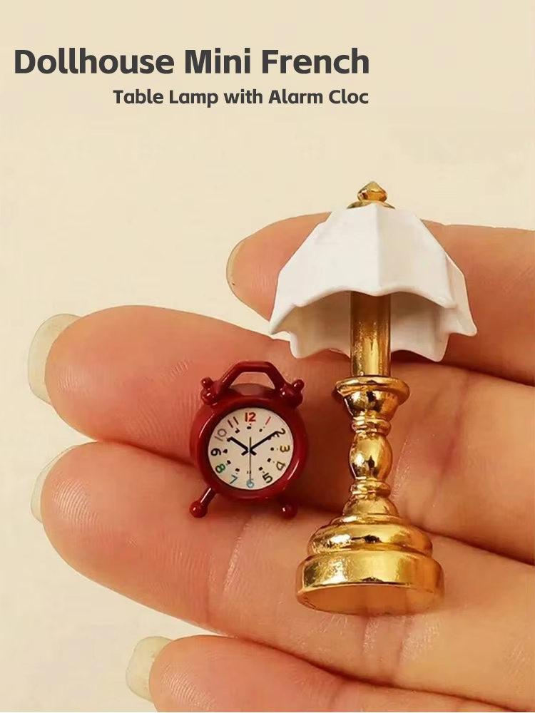 Sustainable Living Products - Dollhouse Mini French Table Lamp with